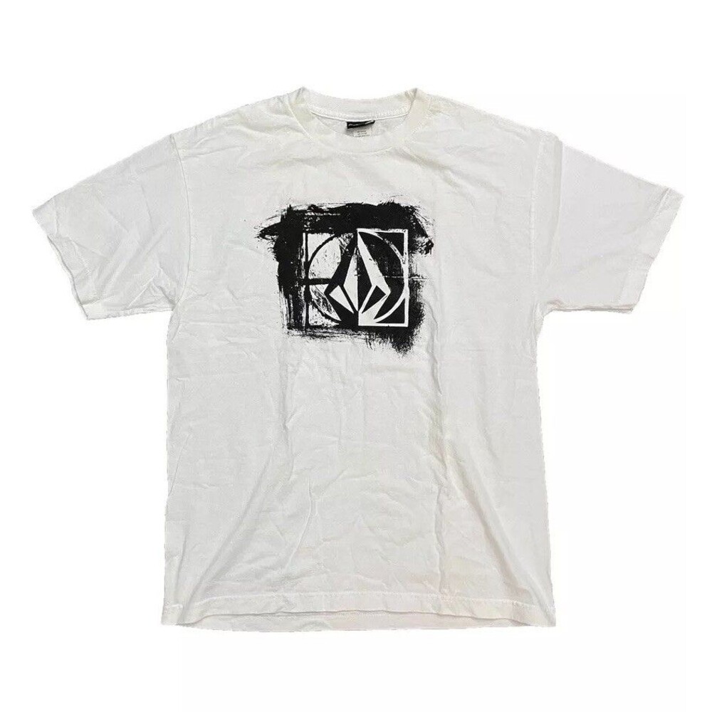 Vintage Y2K Volcom Stone Graphic Skate T-Shirt Men’s Large Distressed
